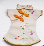 Wine Bottle Cover - Figurine - Pearl White Cheongsam